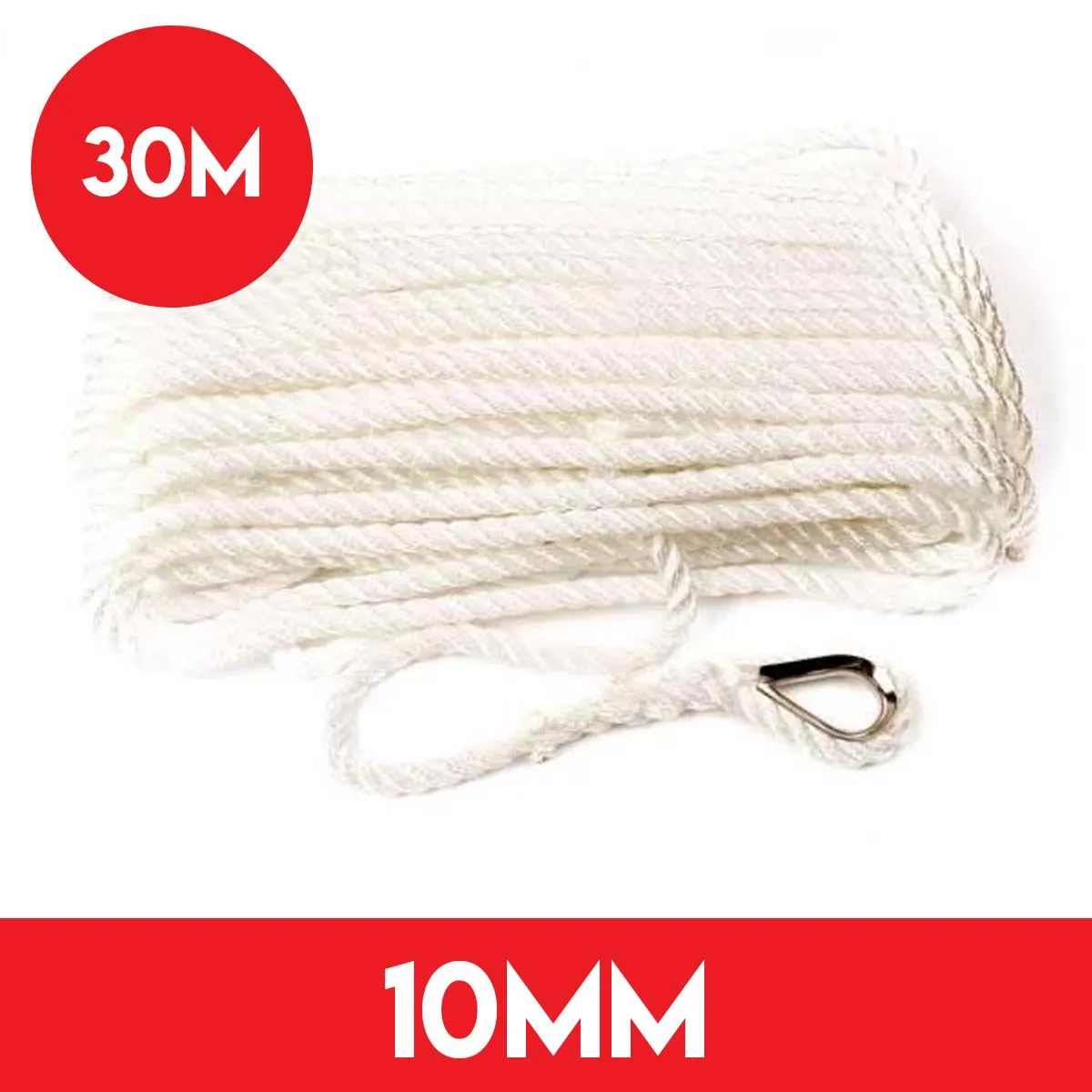 10mm Pre Spliced Anchor Line - 30 Meters