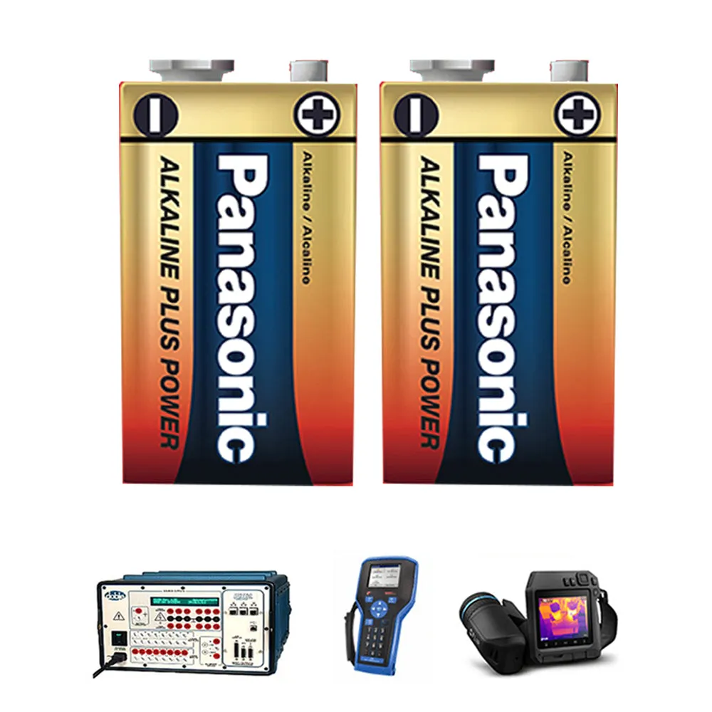 2PK 9V Alkaline Batteries Plus Power Alkaline Plus Battery or Carbone Zinc Long Lasting 9 Volt Battery