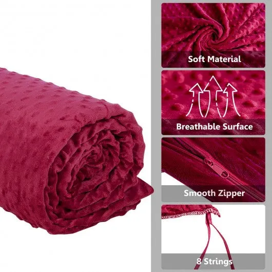 3 Piece 7lbs Heavy Weighted Blanket-Pink