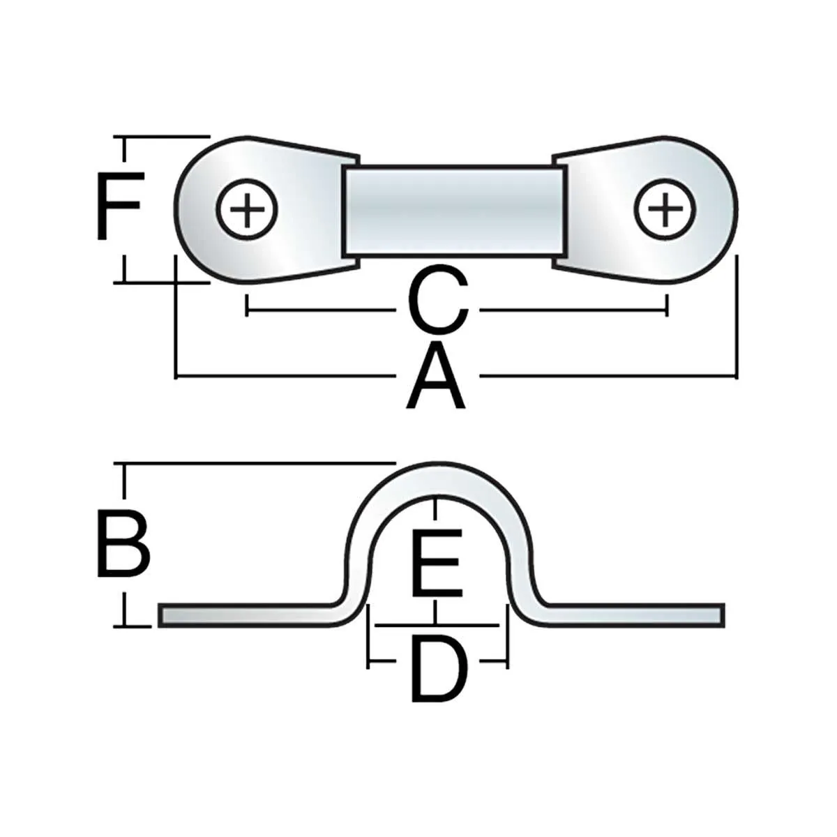 38mm Harken Micro Eyestrap x 2 - 137.PAIR