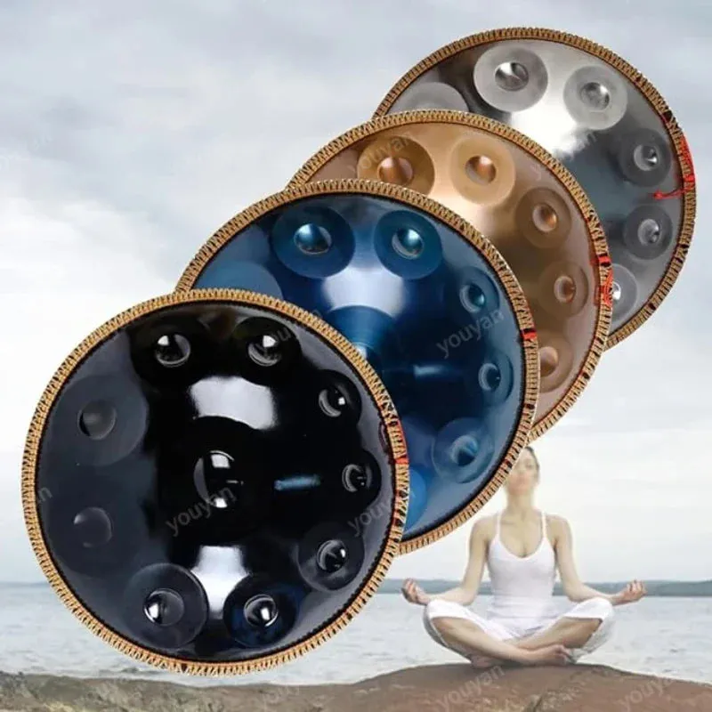 440hz 18 Inch 9-tone g Minor Steel Tongue Hand Pan Drum for Yoga & Meditation