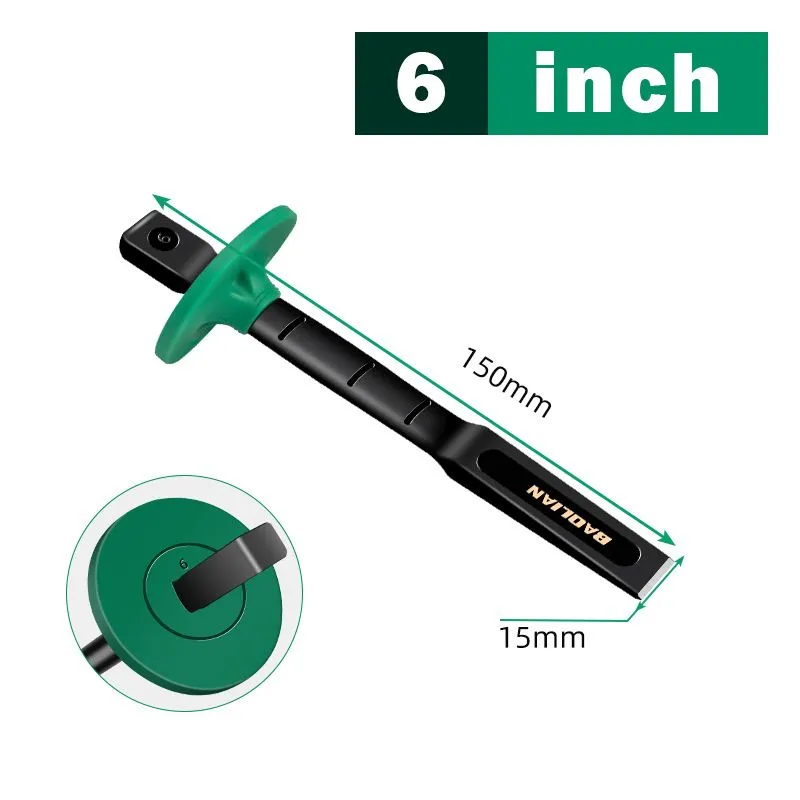 50% OFF! Heavy duty flat chisel and hand guard!