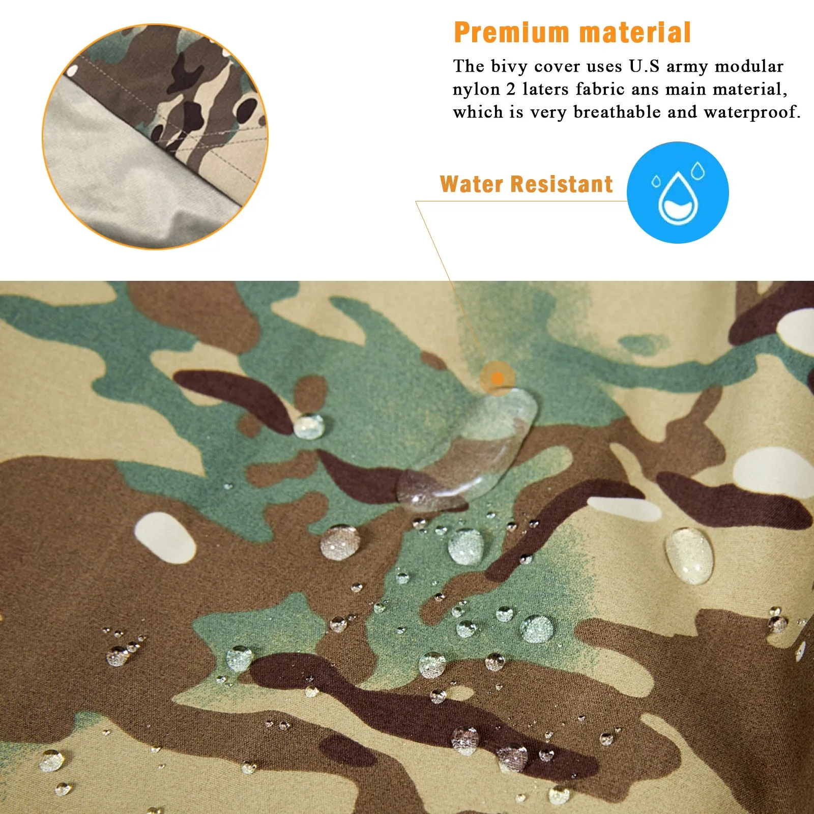 Akmax Bivy Cover Sack for Modular Sleeping Bags Multicam