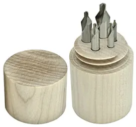 ALFA Tools CDHK50465 5PC HSS COMBINED DRILL & COUNTERSINK SET USA 1/pack