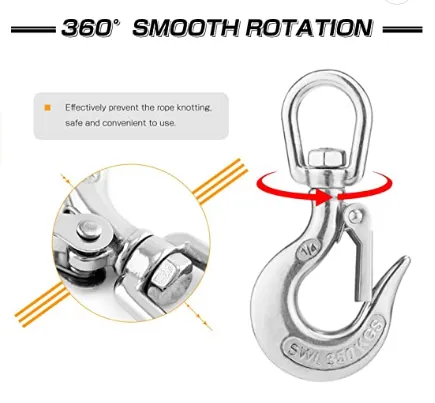 AMYSPORTS 1pcs/pack Loop Cargo Hook Swivel Cargo Hook Lifting Cargo Hook