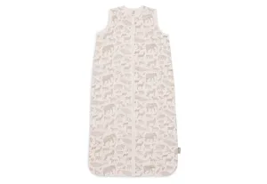 Baby Sleeping Bag Muslin 70cm Animals - Olive Green