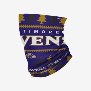 Baltimore Ravens Wordmark Holiday Gaiter Scarf