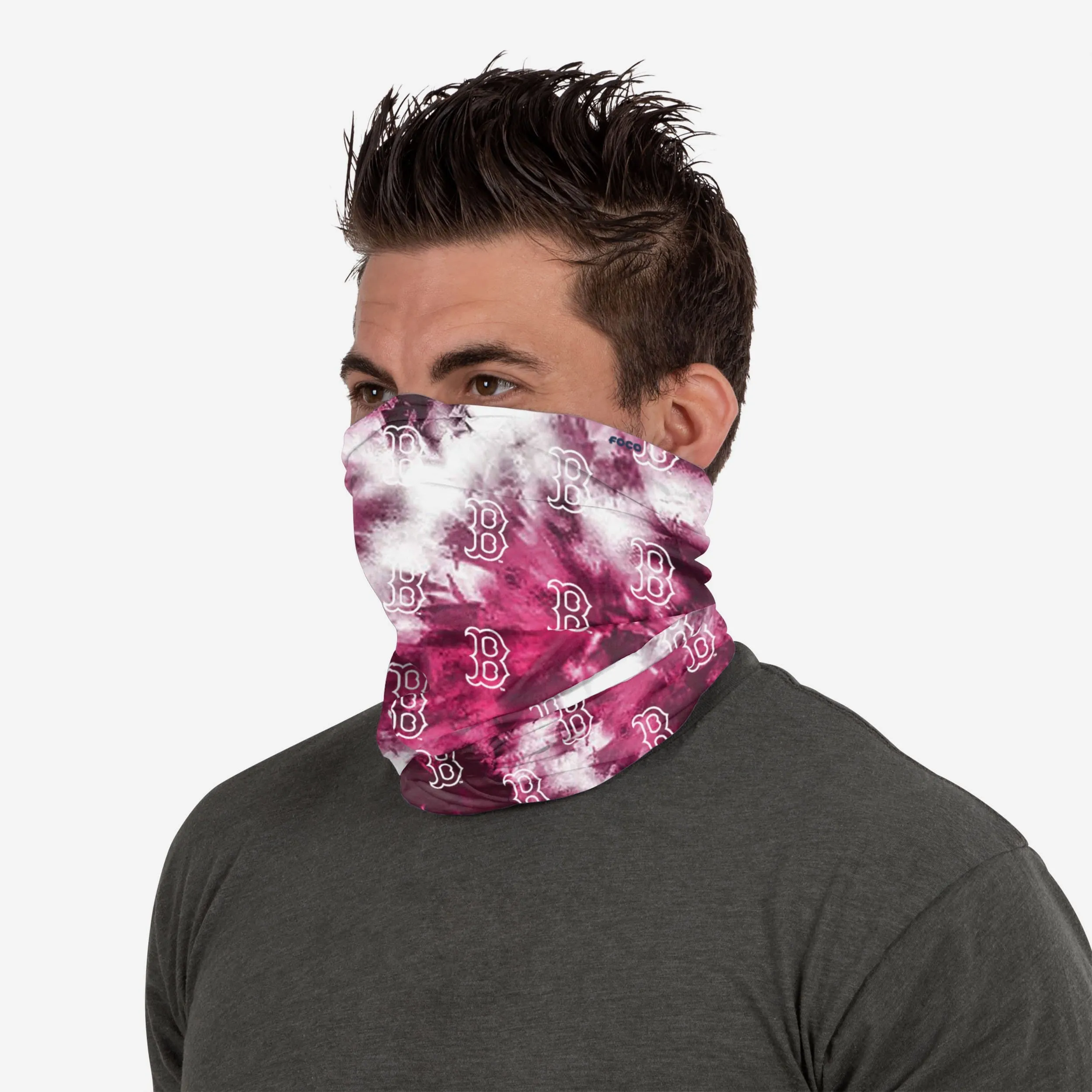 Boston Red Sox Pink Tie-Dye Gaiter Scarf