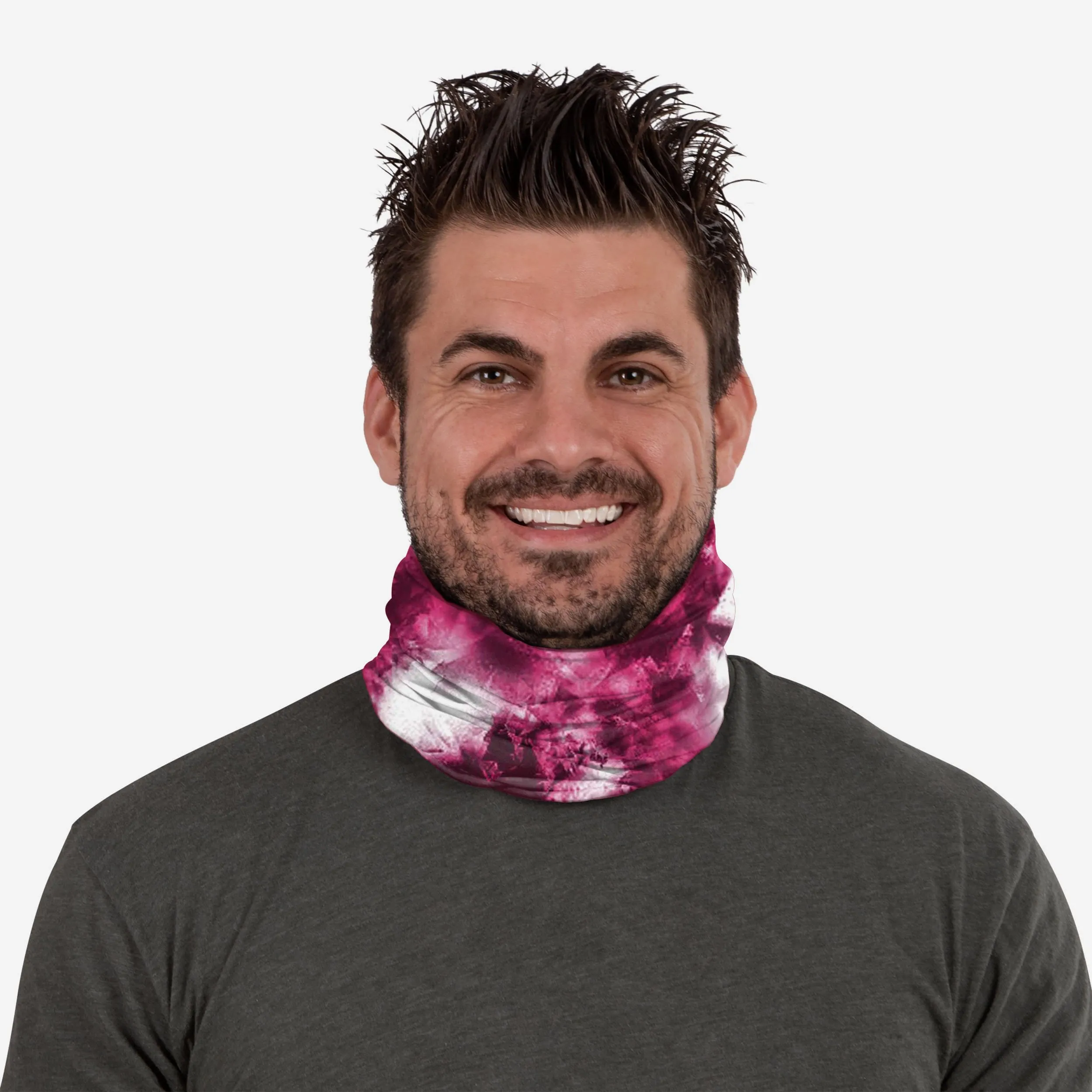 Boston Red Sox Pink Tie-Dye Gaiter Scarf