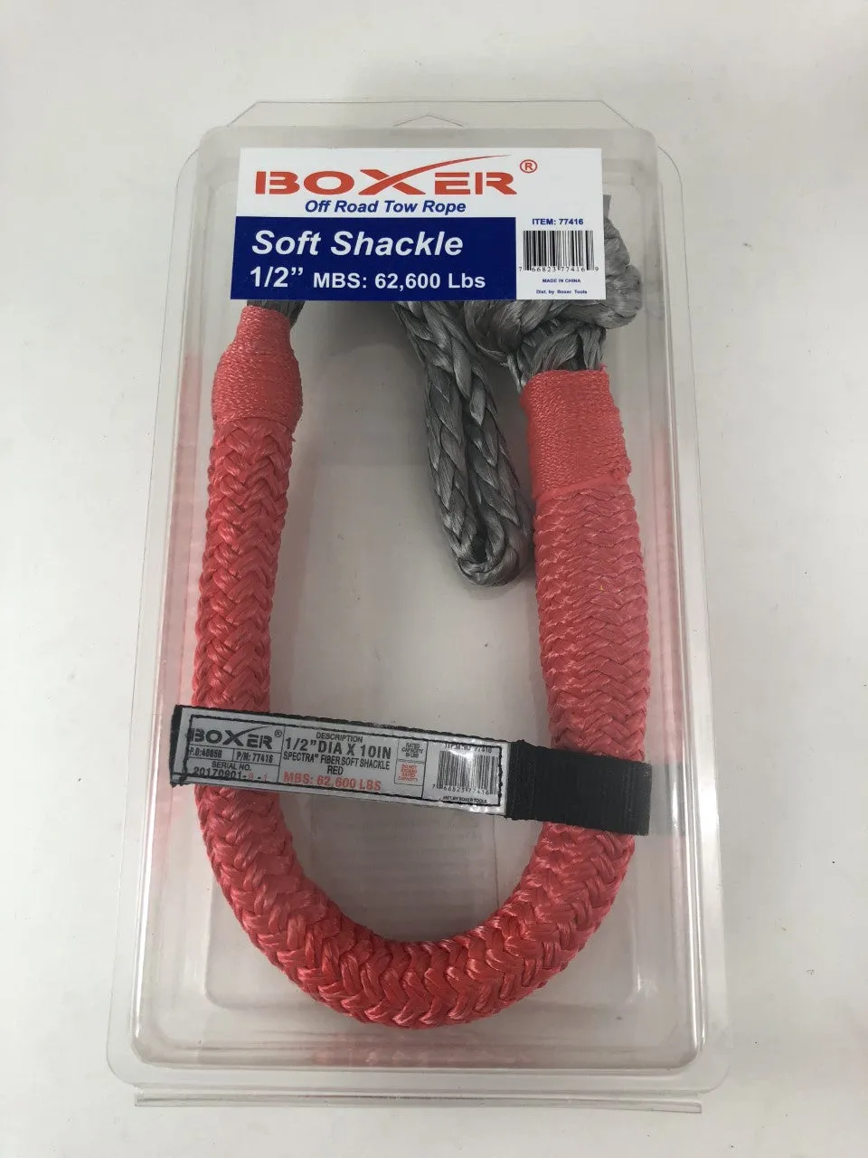 Boxer 1/2" 10" 62600 Lb MBS Soft Shackle