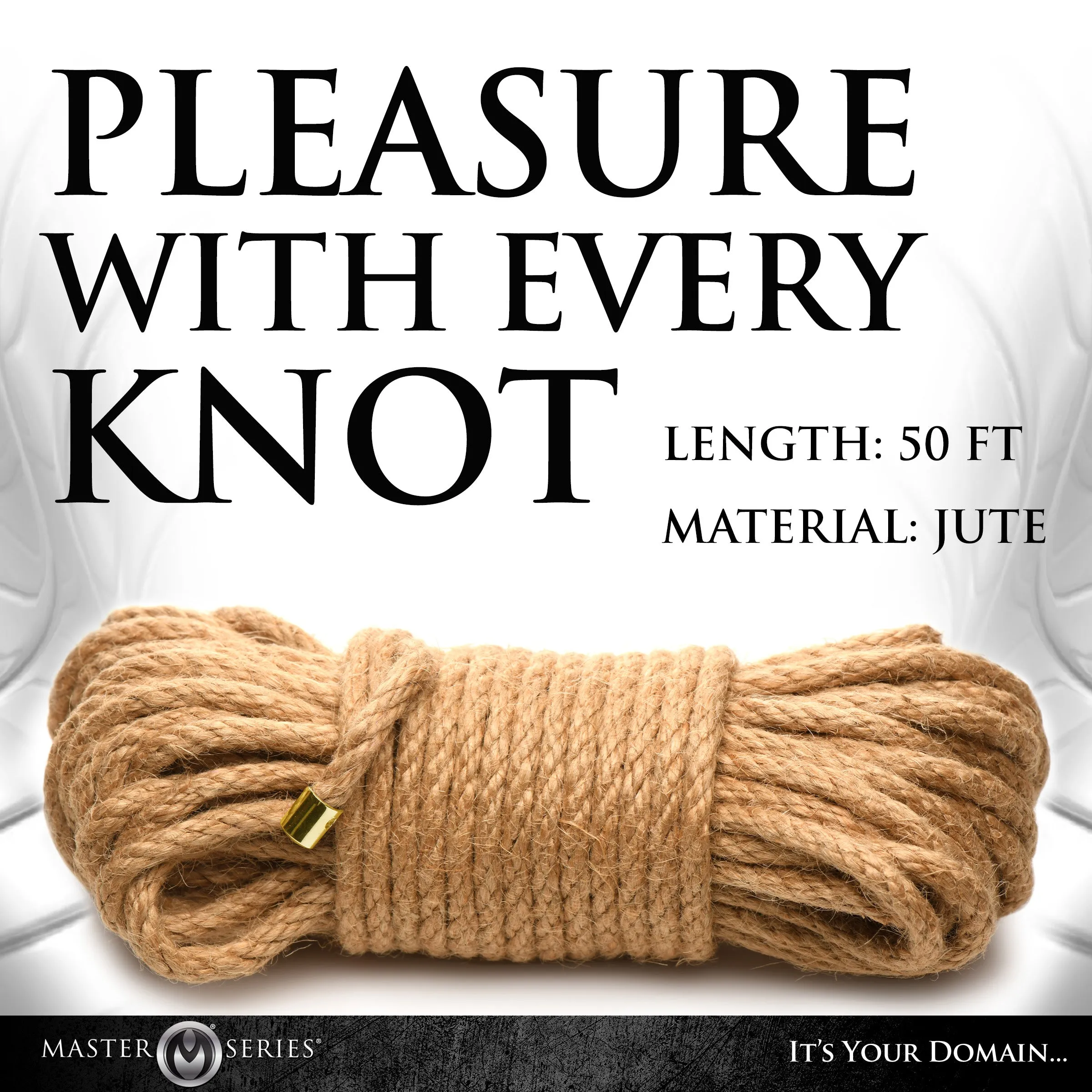 Braided Jute Bondage Rope - 50 Feet