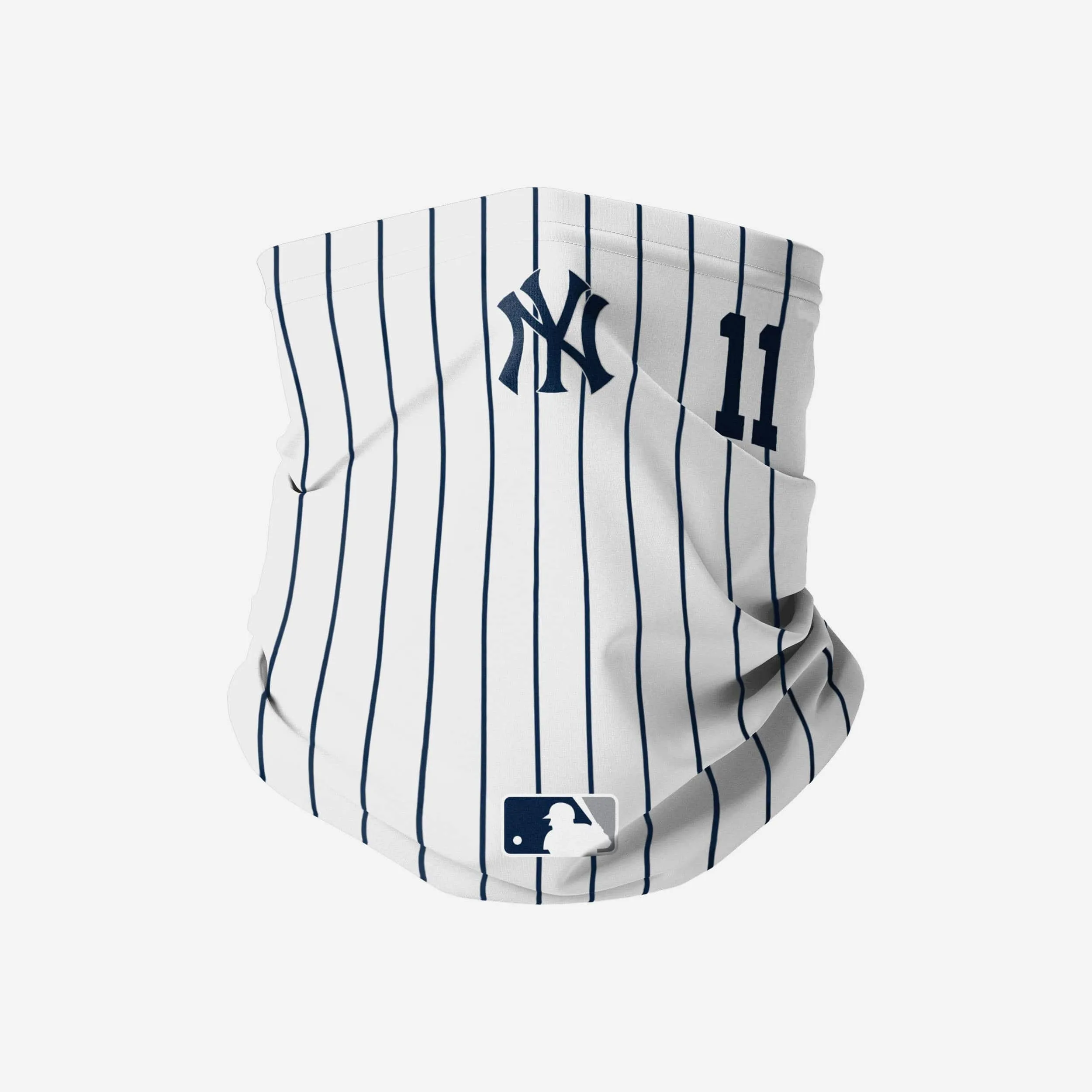 Brett Gardner New York Yankees On-Field Gameday Pinstripe Stitched Gaiter Scarf