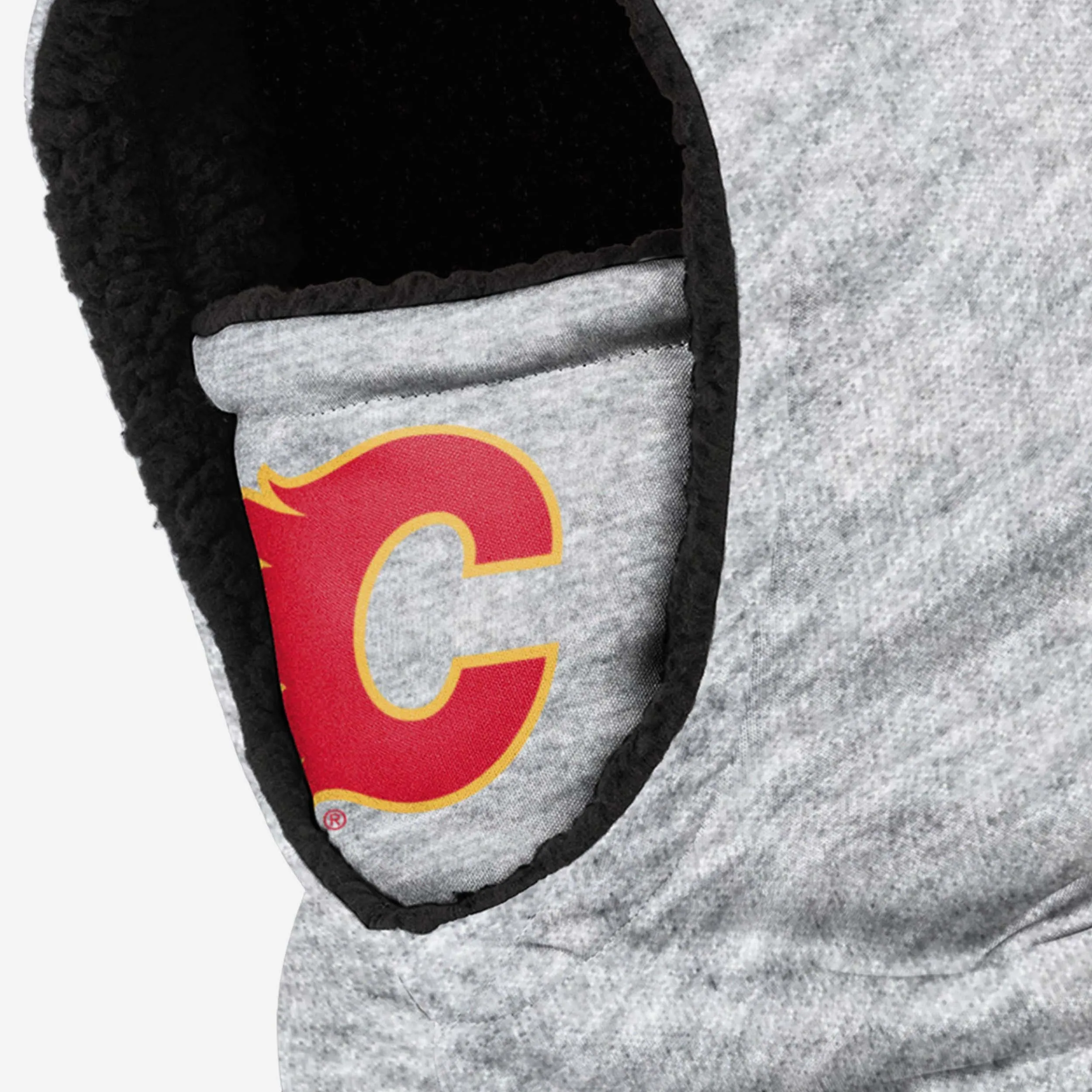 Calgary Flames Heather Grey Big Logo Hooded Gaiter