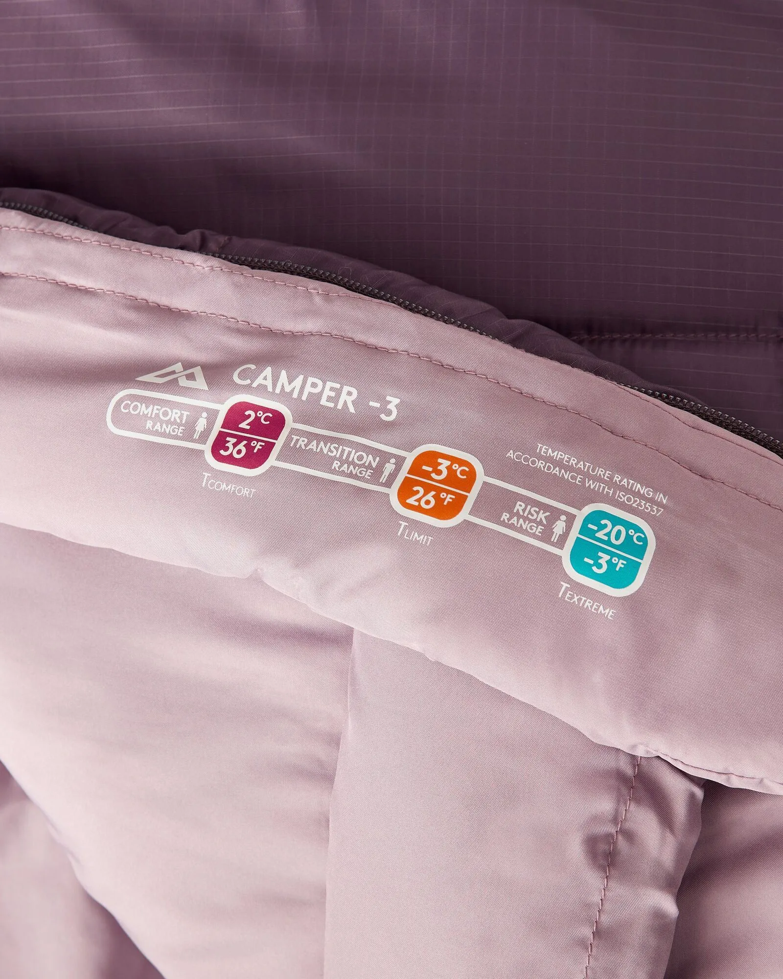 Camper - 3 Sleeping Bag - Storm Cloud/Pony