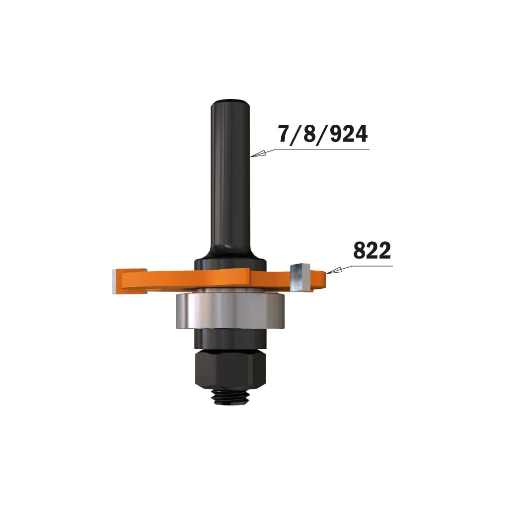 CMT Orange Tools 824.064.00 SLOT CUTTER ARBOR WITHOUT BEARING LB=1-1/32”  S=1-/4”