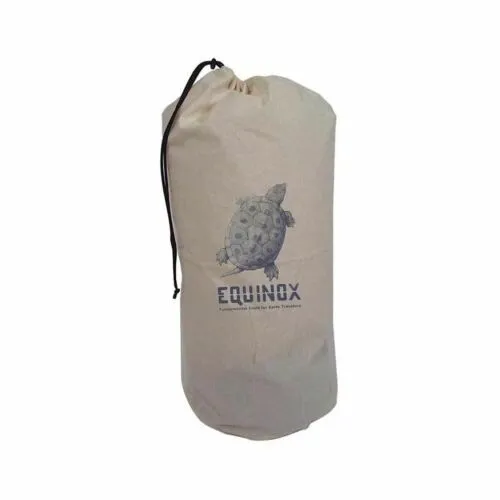 Equinox Sleeping Bag / Comforter Breathable Cotton 14" x 34" Storage Sack