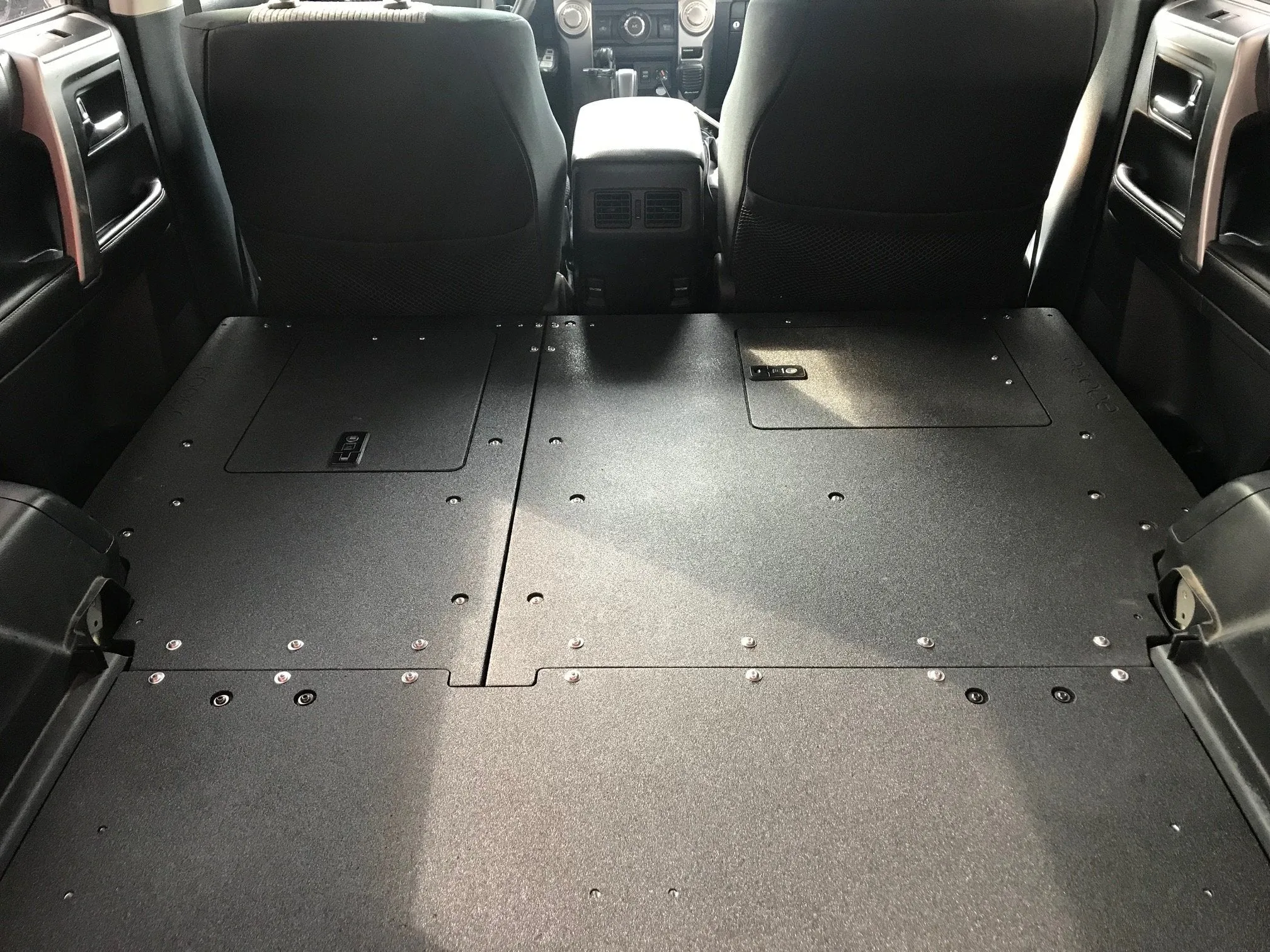 GOOSE GEAR 4RUNNER 5TH GEN SECOND ROW SEAT DELETE PLATE SYSTEM 2010-CURRENT MODEL YEARS