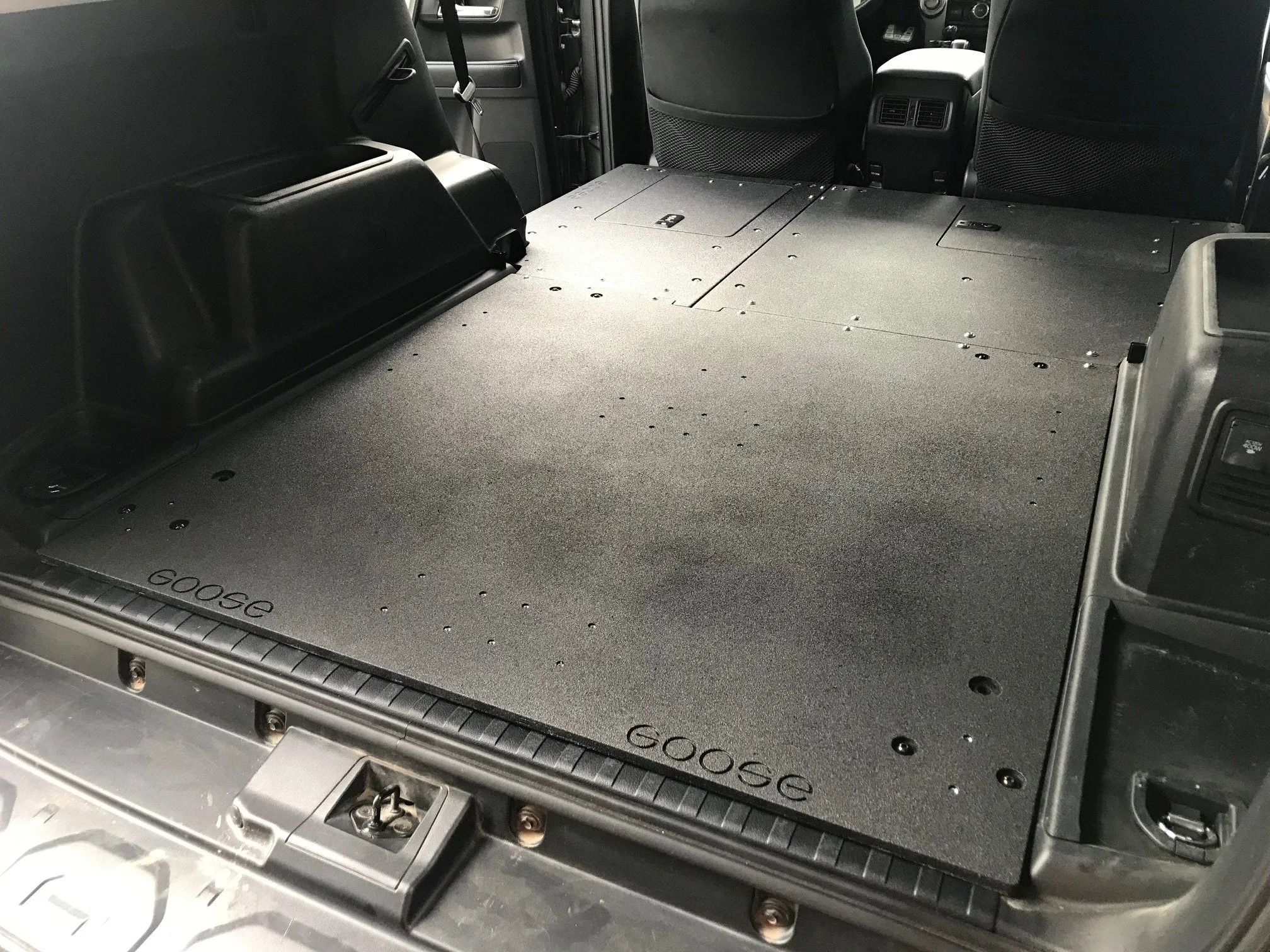 GOOSE GEAR 4RUNNER 5TH GEN SECOND ROW SEAT DELETE PLATE SYSTEM 2010-CURRENT MODEL YEARS