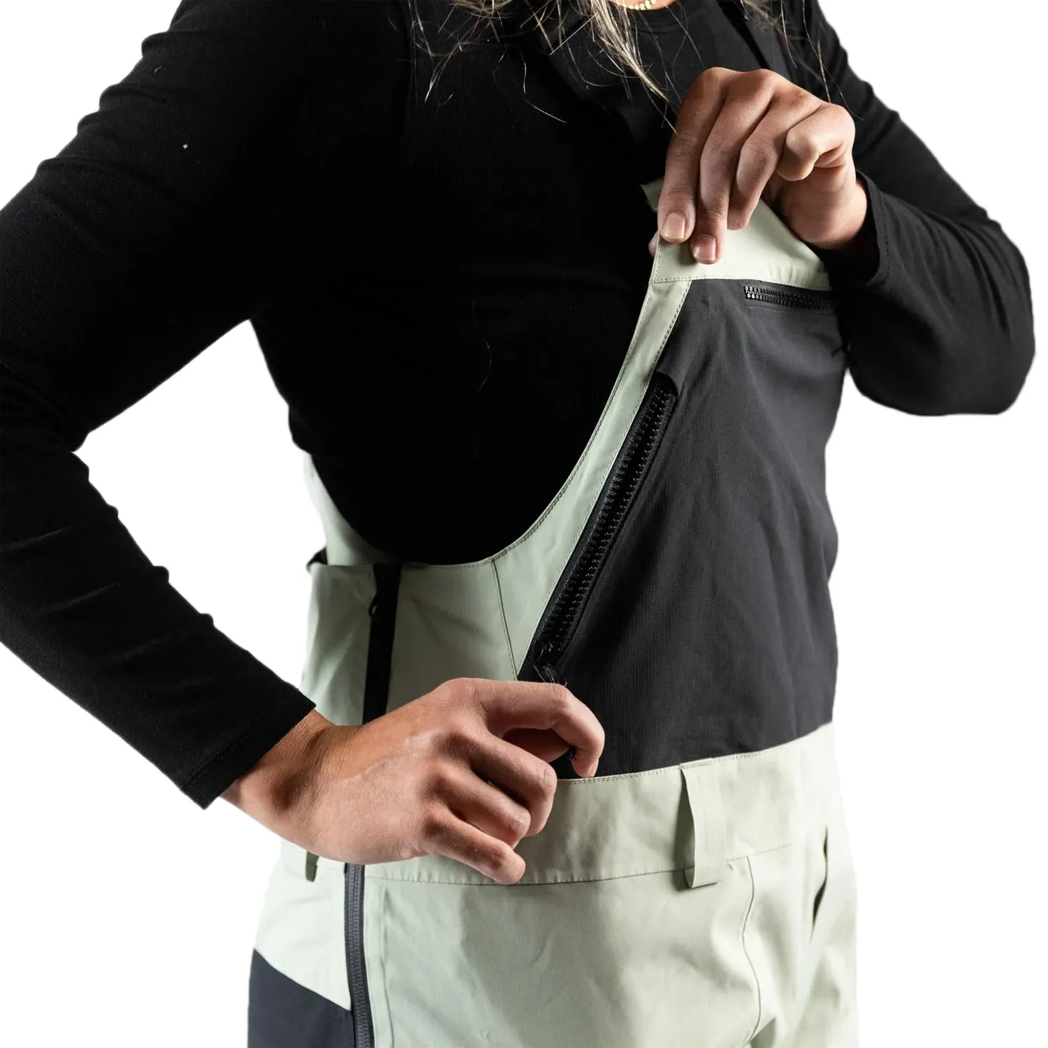 Jones Women's MTN Surf Bib Pant 2023 Sage Green