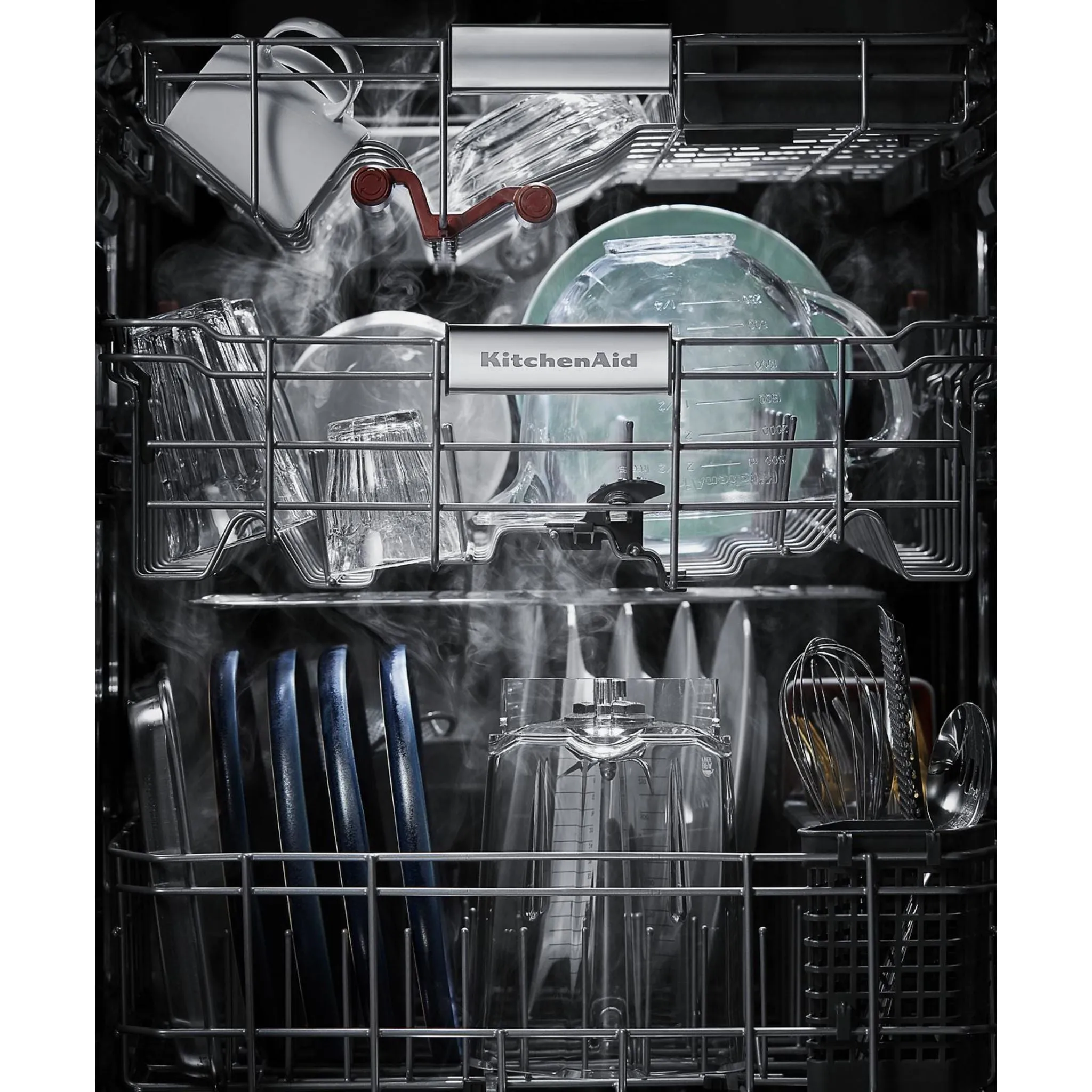 KitchenAid  44 dBA Dishwasher in PrintShield Finish with FreeFlex Third Rack (KDFM404KPS)