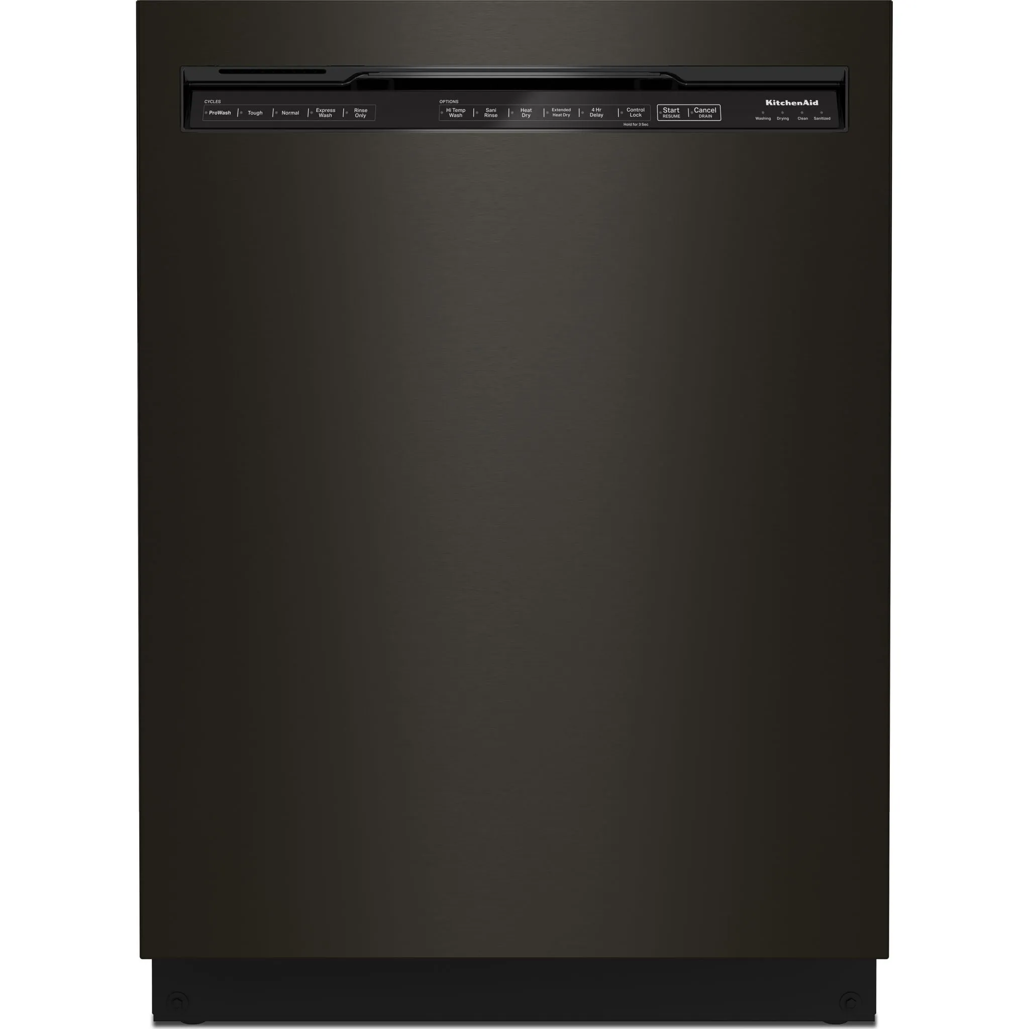 KitchenAid Dishwasher Stainless Steel Tub (KDFM404KBS) - Black Stainless