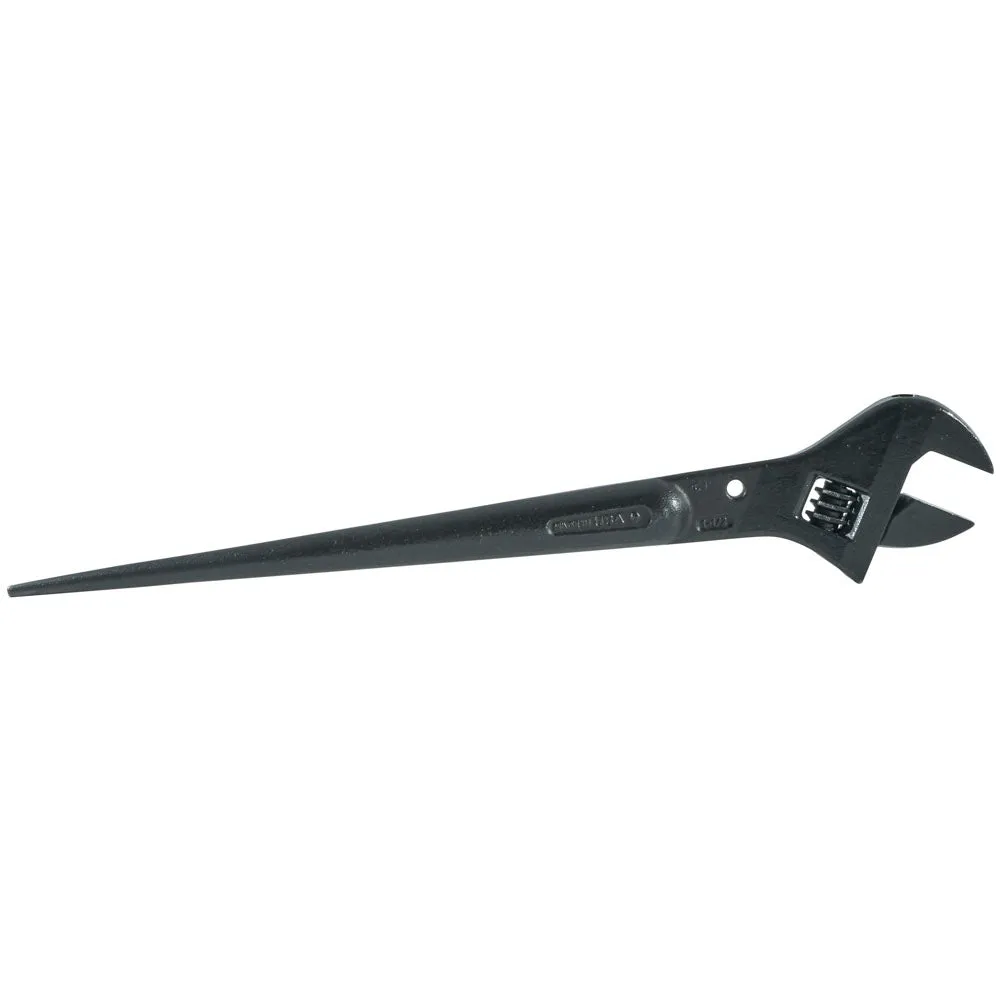 Klein 3239 16" Long Adjustable Head Construction Wrench (1-1/2" Cap.) Spud