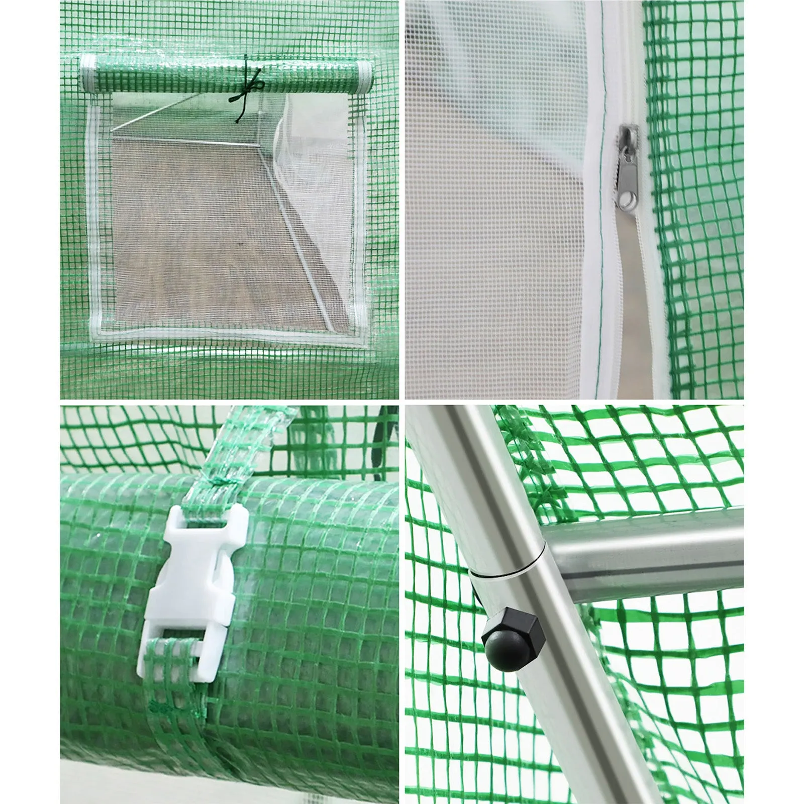 Livsip Greenhouse 6MX3M Walk in Green House Tunnel Plant Garden Shed Storage