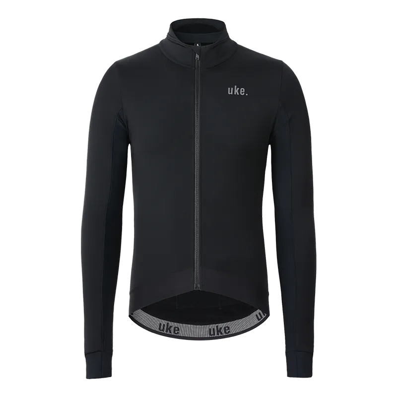 Men's Training Thermal Cycling Jacket Black-Galaxy