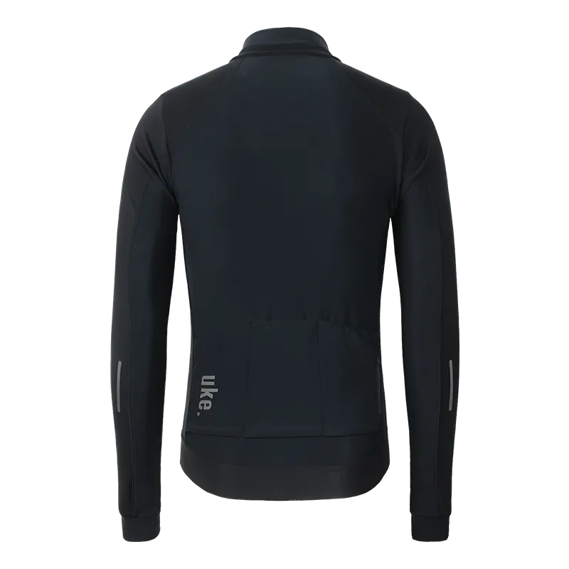 Men's Training Thermal Cycling Jacket Black-Galaxy