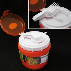 Microwave Soup Mug Lid 10oz Ramen Bowl Instant Noodle Dishwasher Safe Fork Spoon