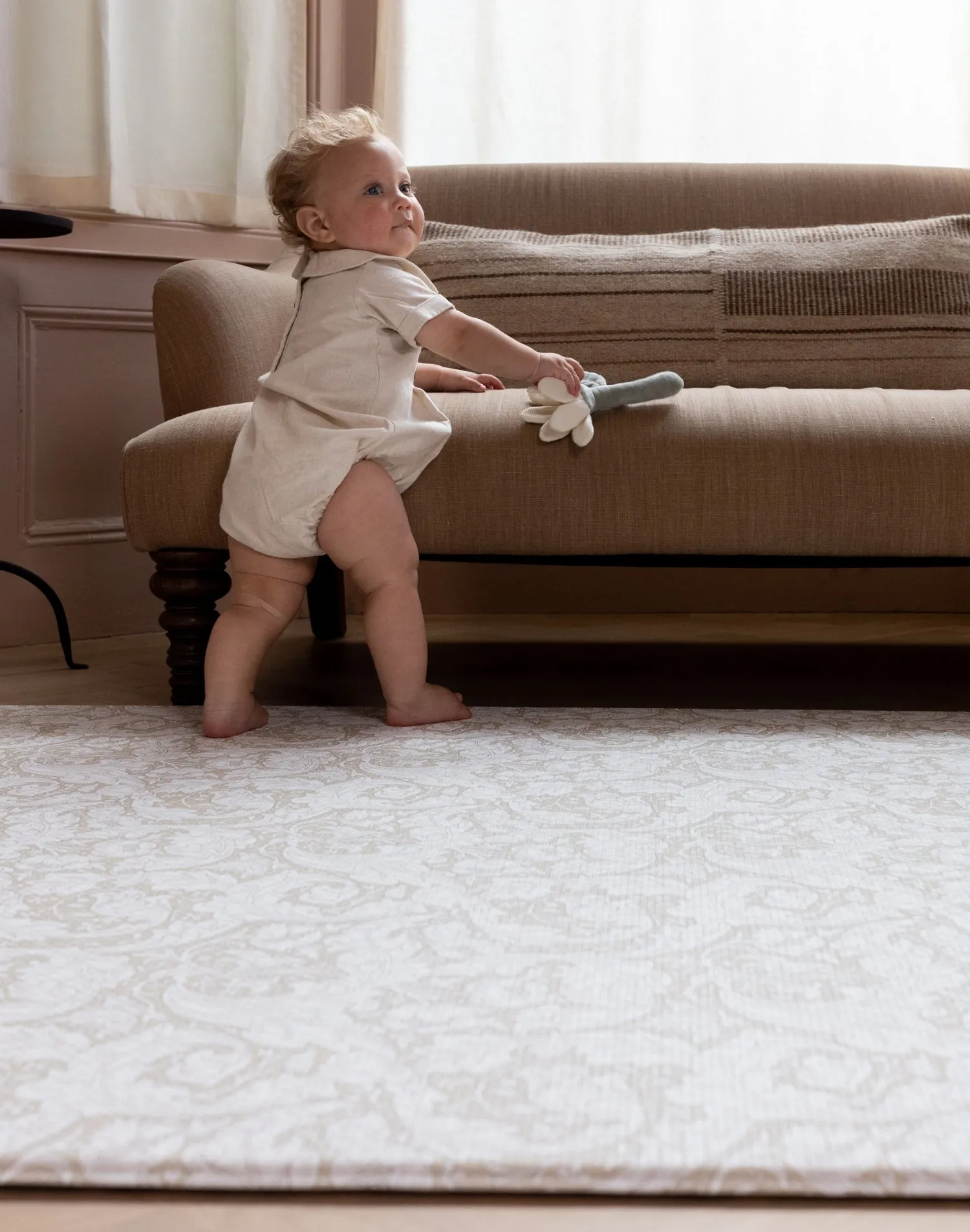 Morris & Co. The Bachelors Button Playmat Fired Biscuit