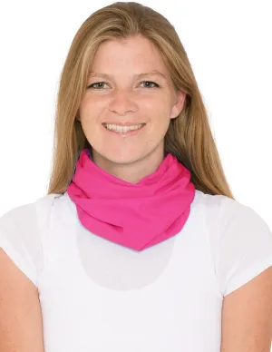 Neck Gaiter | Bandana, Balaclava, Headband | UPF 50  Sun Protection | Fuchsia