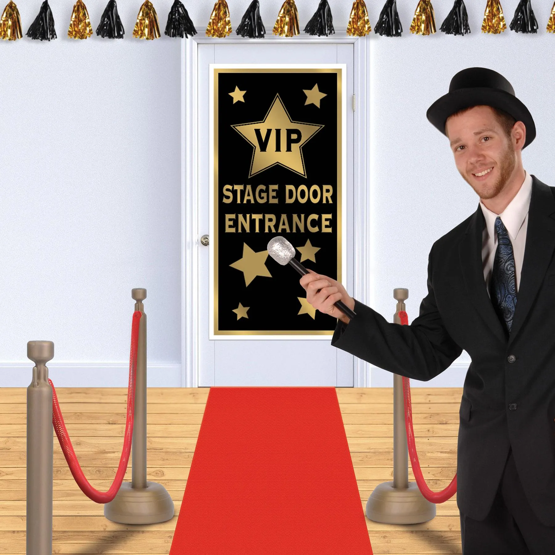 Red Rope Stanchion Party Set