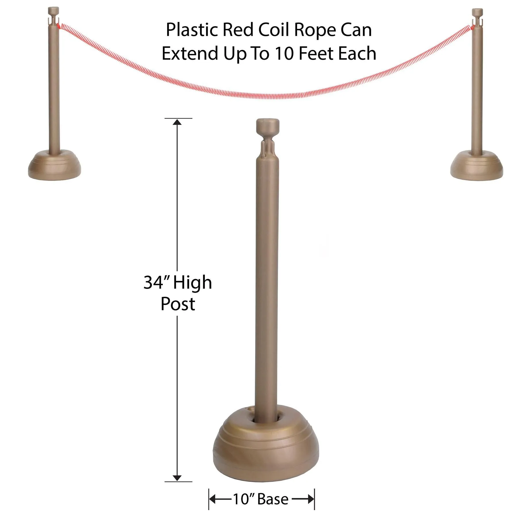 Red Rope Stanchion Party Set