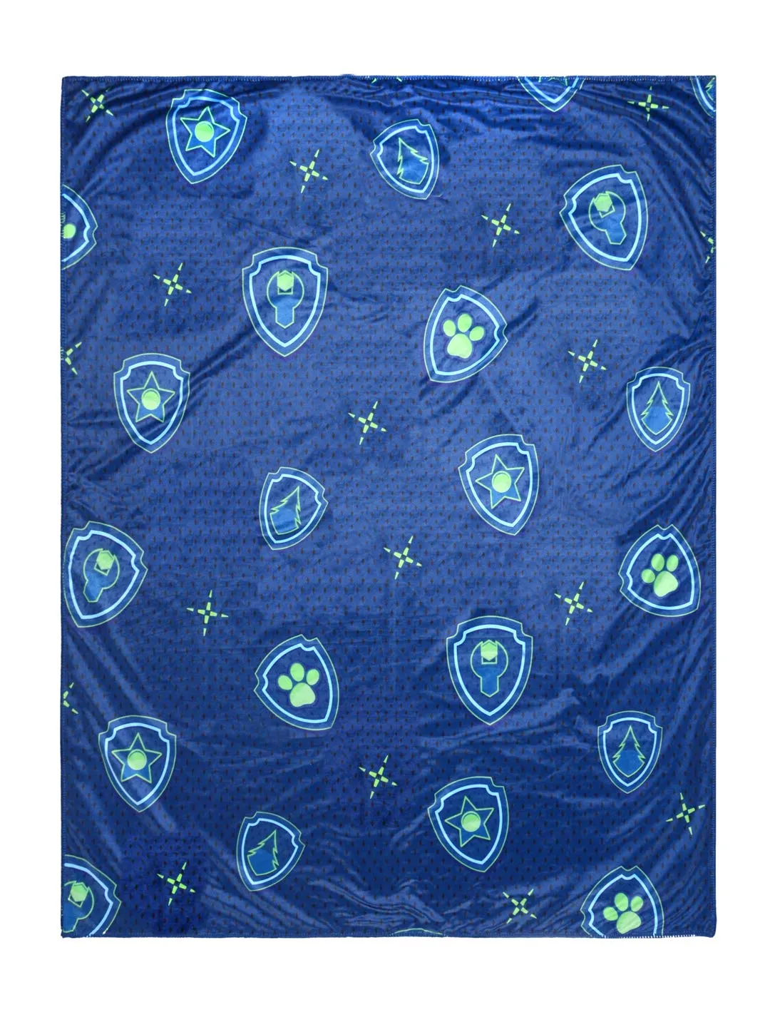 Saral Home Paw Patrol Pups Soft Velvet Reversible Blanket/Cover/Throw - 125x150 cm, Navy