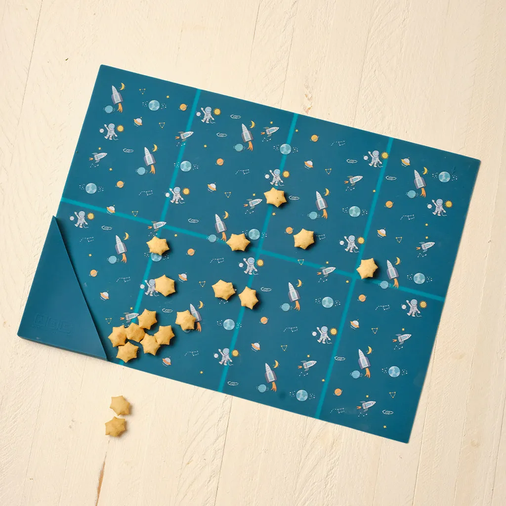 Silicone Placemat Space Galaxy Blue