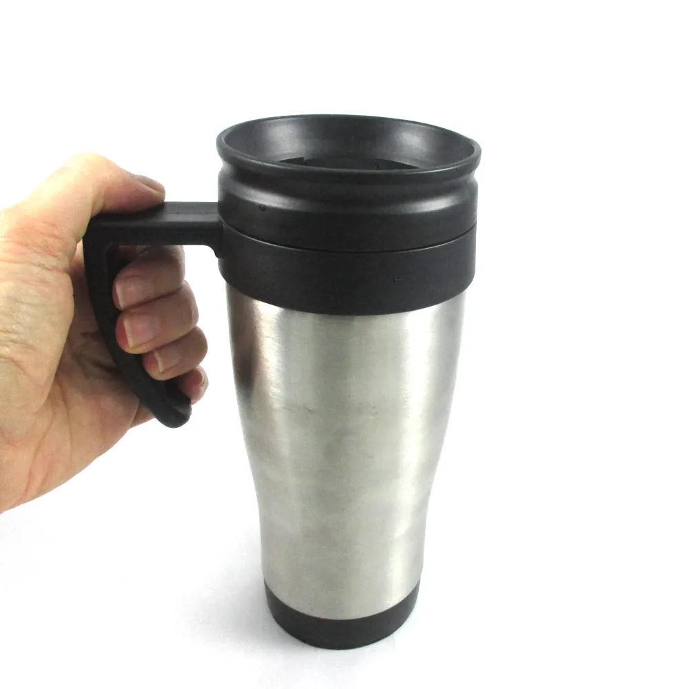 Stainless Steel Insulated Double Wall Travel Coffee Tea Mug Cup 14 Oz Thermo New