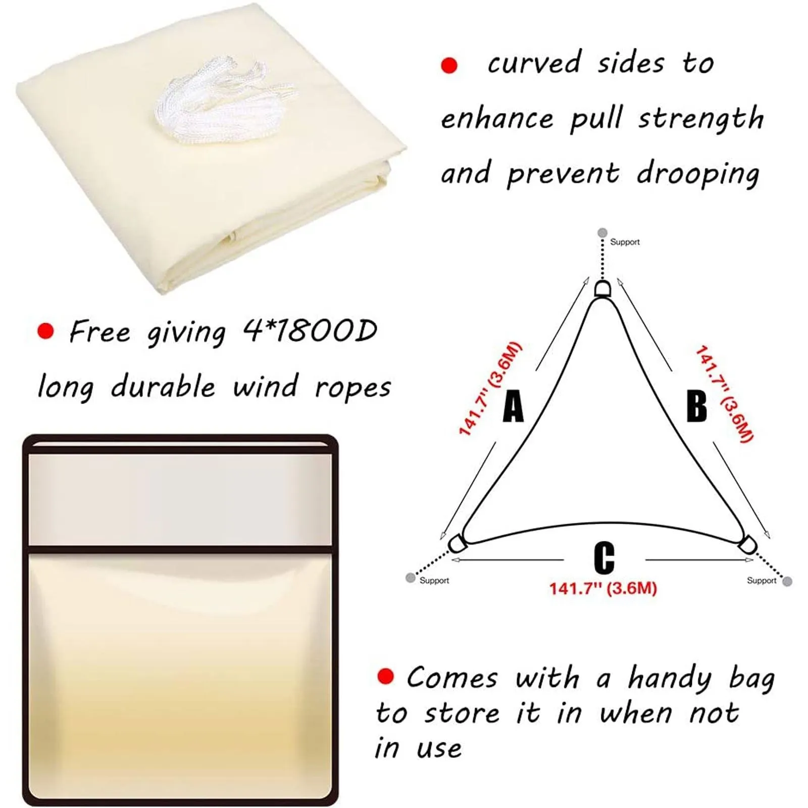 Sun Shade Sail Canopy