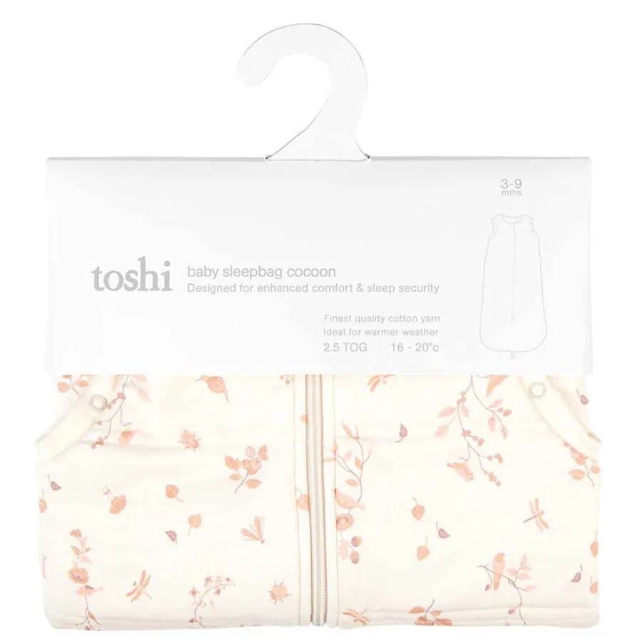 Toshi Baby Sleep Bag Classic Cocoon 2.5 TOG - Songbirds