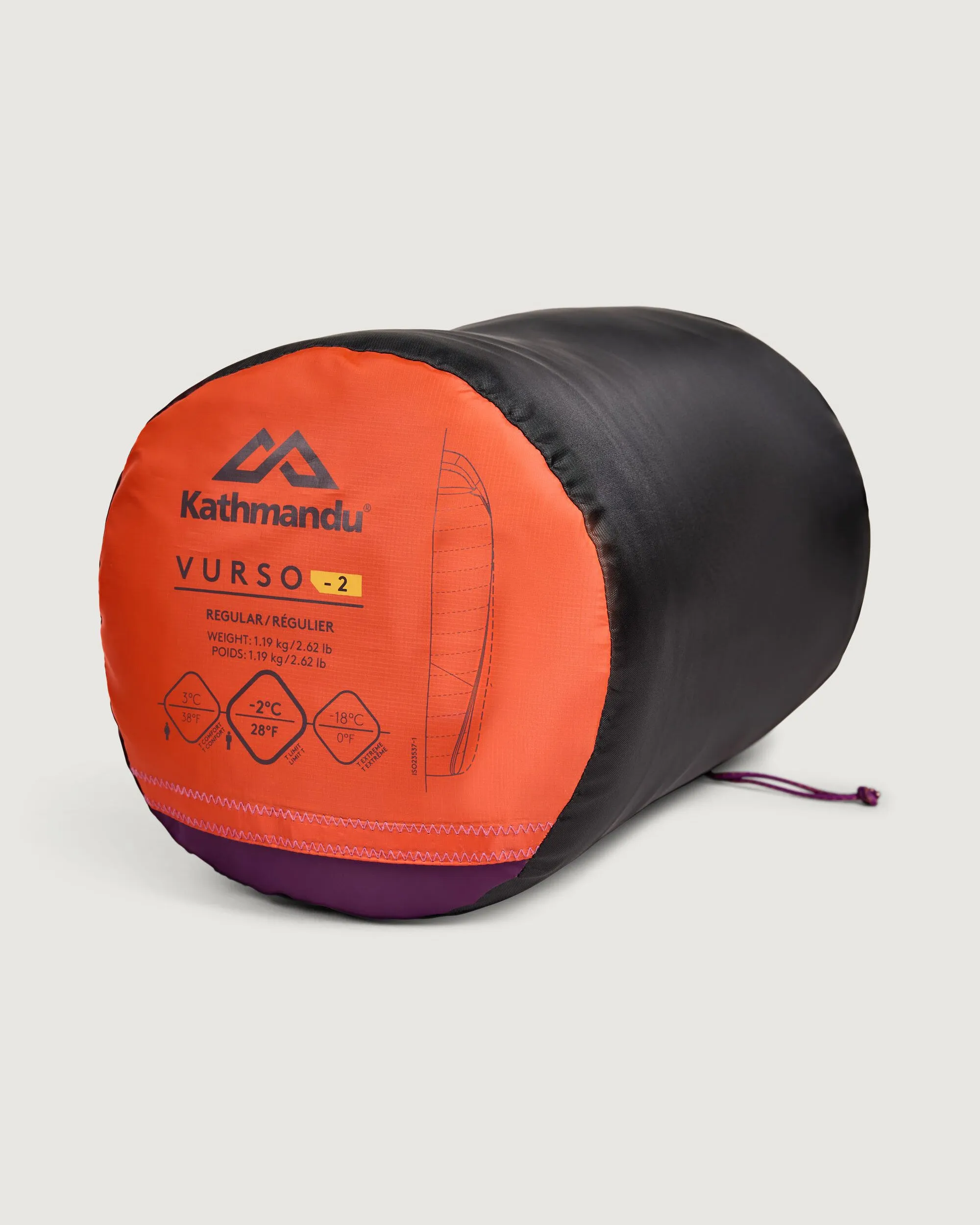 Vurso -2 °C Sleeping Bag - Regular - Red Earth/Jam