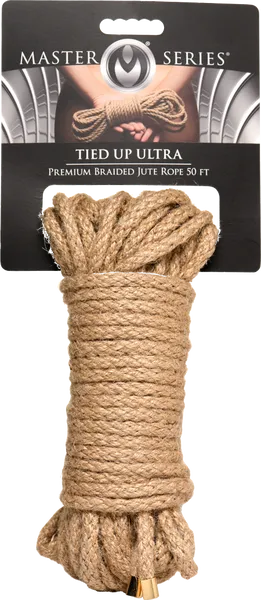 Xr Brands Tied Up Ultra Premium Braided Jute Rope 50ft